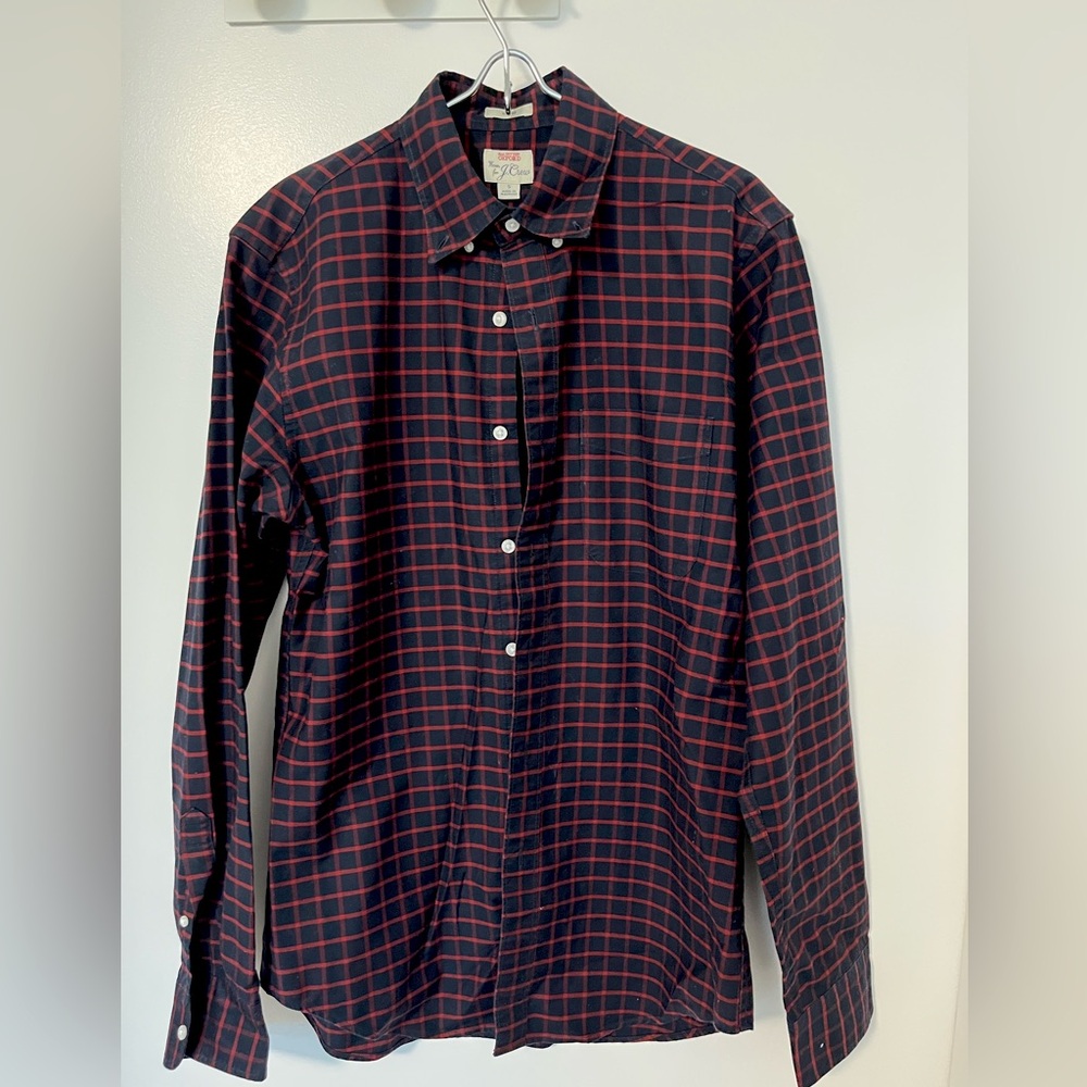 J. Crew Men's Button-Down Plaid Shirt
